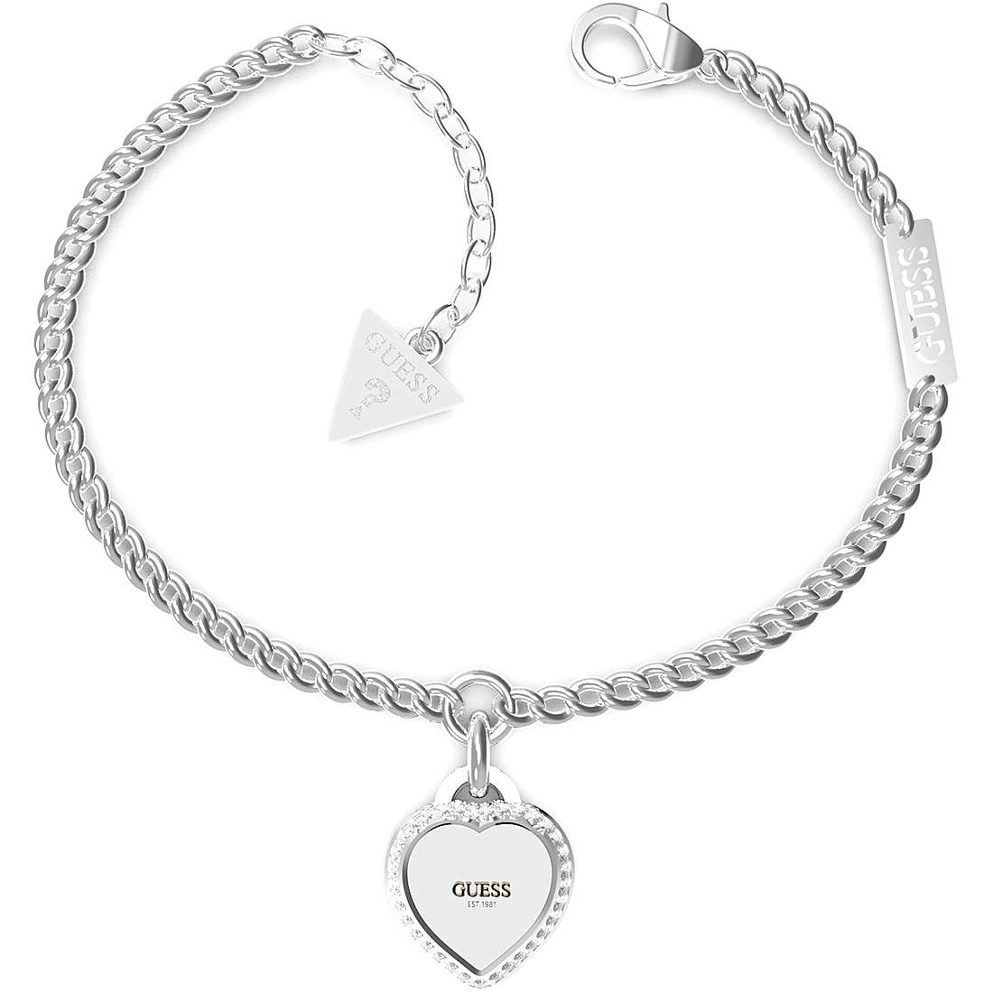 bracelet femme bijoux Guess Fine Heart JUBB01422JWRHS