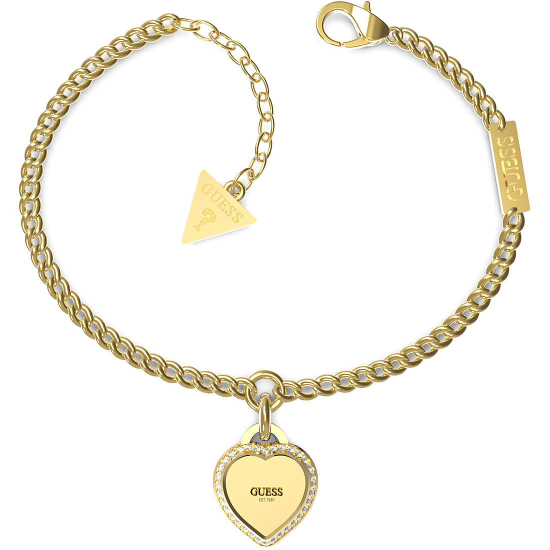 bracelet femme bijoux Guess Fine Heart JUBB01422JWYGS