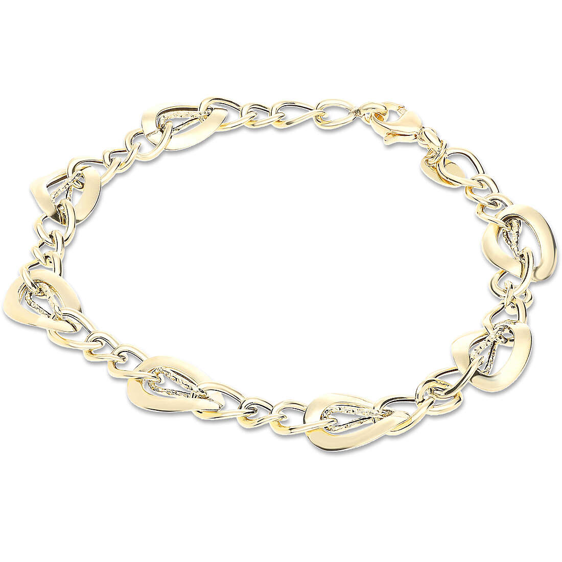 bracelet femme Gourmette Or 18 kt bijou GioiaPura Oro 750 GP-S226894