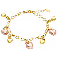 bracelet femme Gourmette Or 18 kt bijou GioiaPura Oro 750 GP-S253027