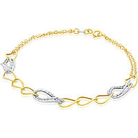 bracelet femme Gourmette Or 9 kt bijou GioiaPura Oro 375 GP9-S171056