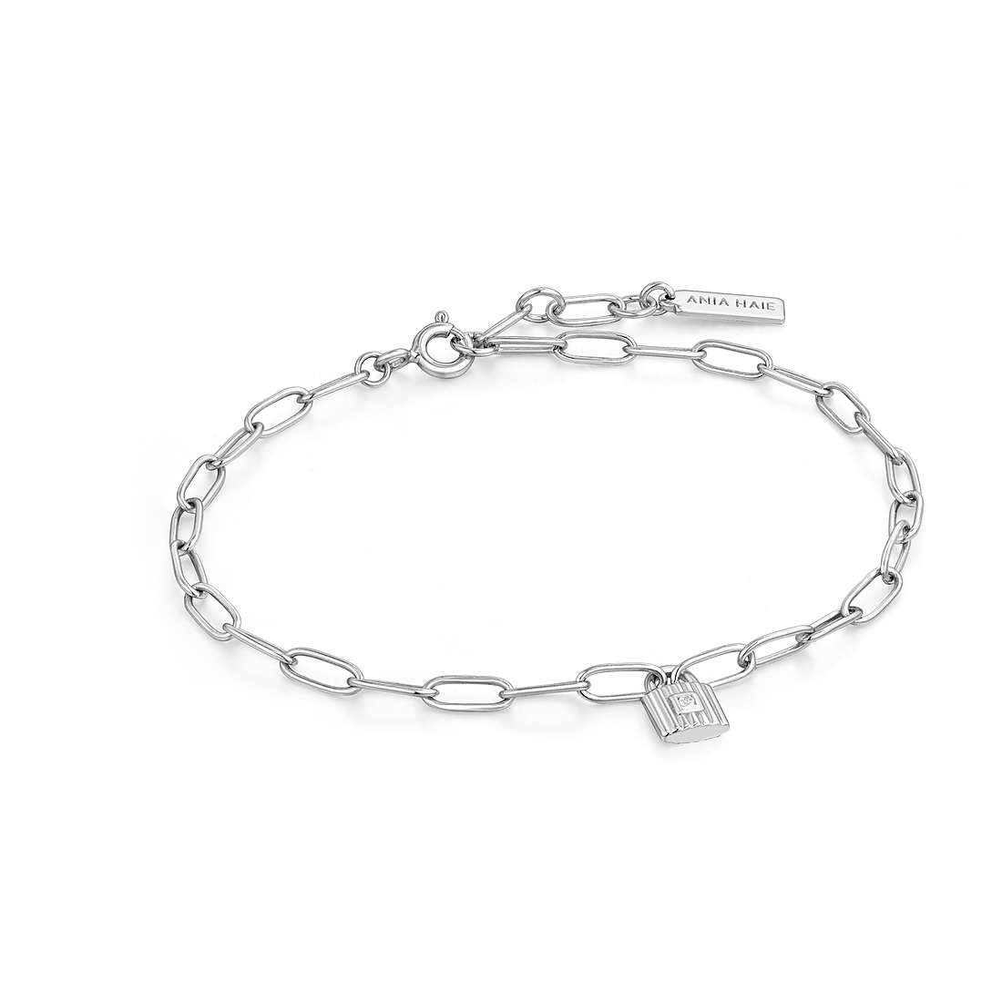 bracelet Gourmette femme Argent 925 bijou Ania Haie Under Lock & Key B032-01H