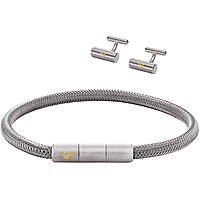 bracelet homme bijoux Emporio Armani Key Basics EGS3044SET