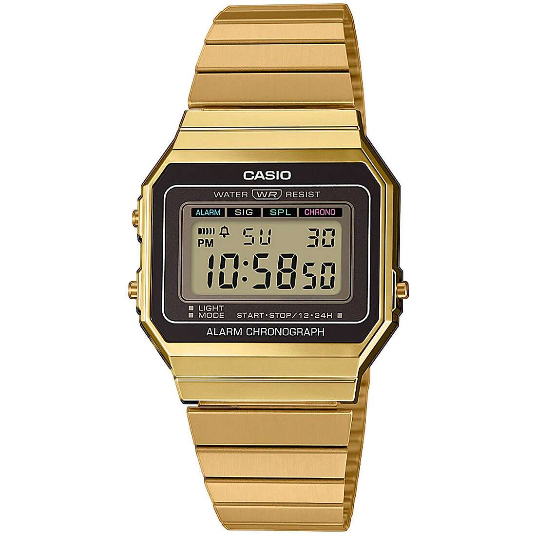 Casio Vintage Or montre unisex A700WEG-9AEF