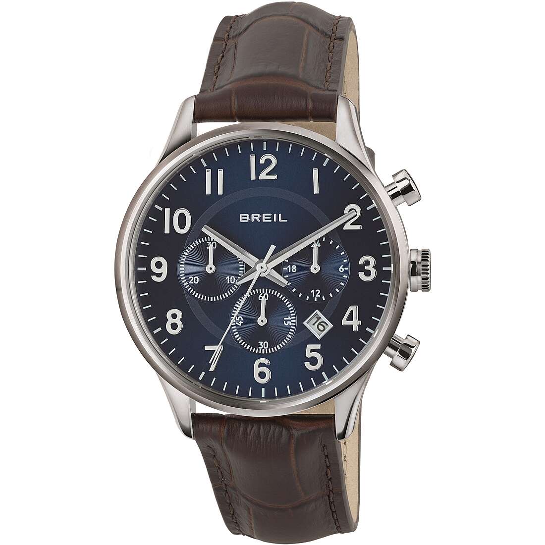 chronographe montre Acier Cadran Bleu homme Contempo TW1576