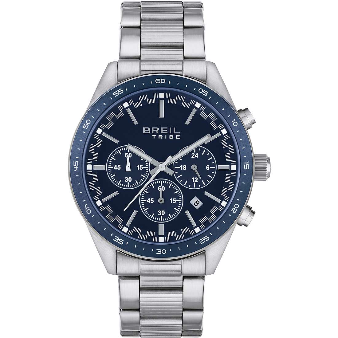 chronographe montre Acier Cadran Bleu homme Fast EW0572