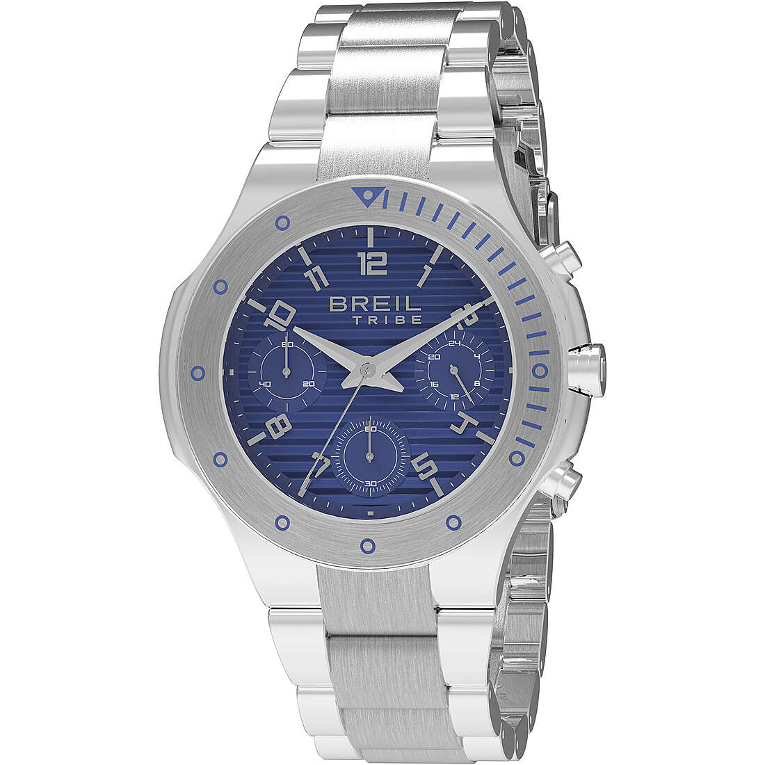 chronographe montre Acier Cadran Bleu homme Neo EW0441