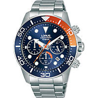 chronographe montre Acier Cadran Bleu homme Sport RT345JX9