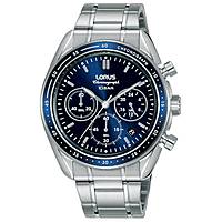 chronographe montre Acier Cadran Bleu homme Sport RT389HX9