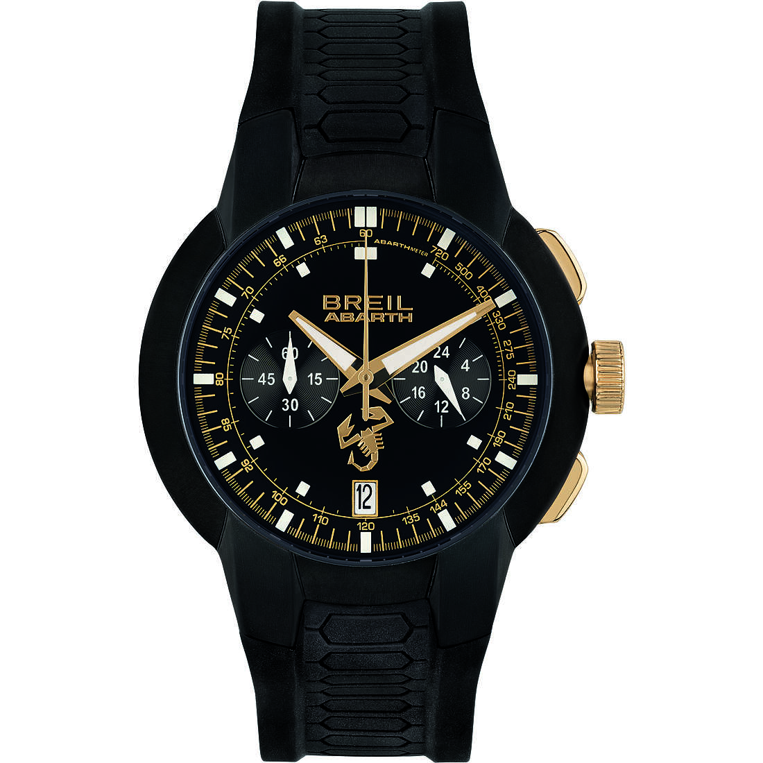 chronographe montre Acier Cadran Noir homme Abarth TW1879