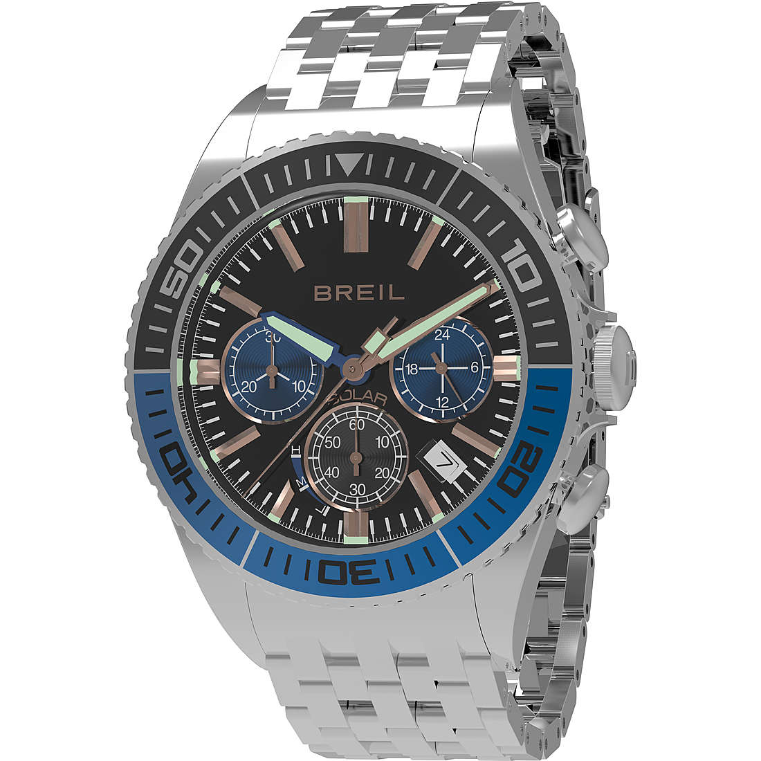 chronographe montre Acier Cadran Noir homme Manta 1970 TW1820
