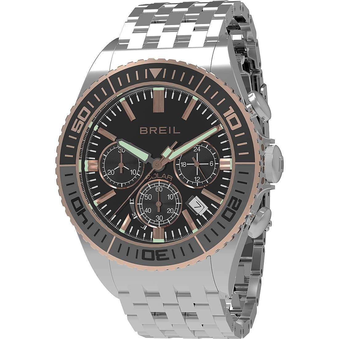 chronographe montre Acier Cadran Noir homme Manta 1970 TW1821