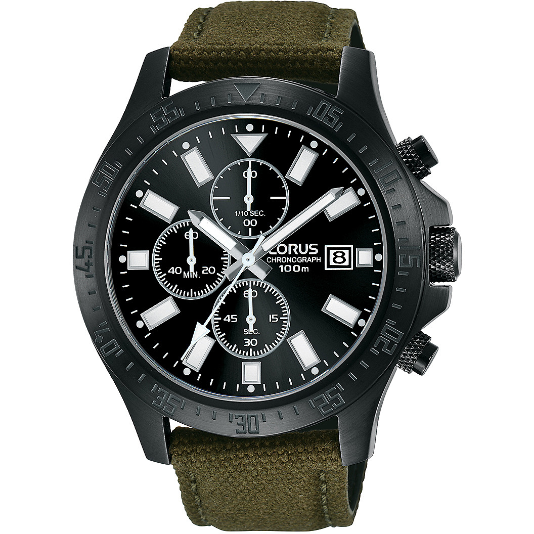 chronographe montre Acier Cadran Noir homme Sports RM301EX9