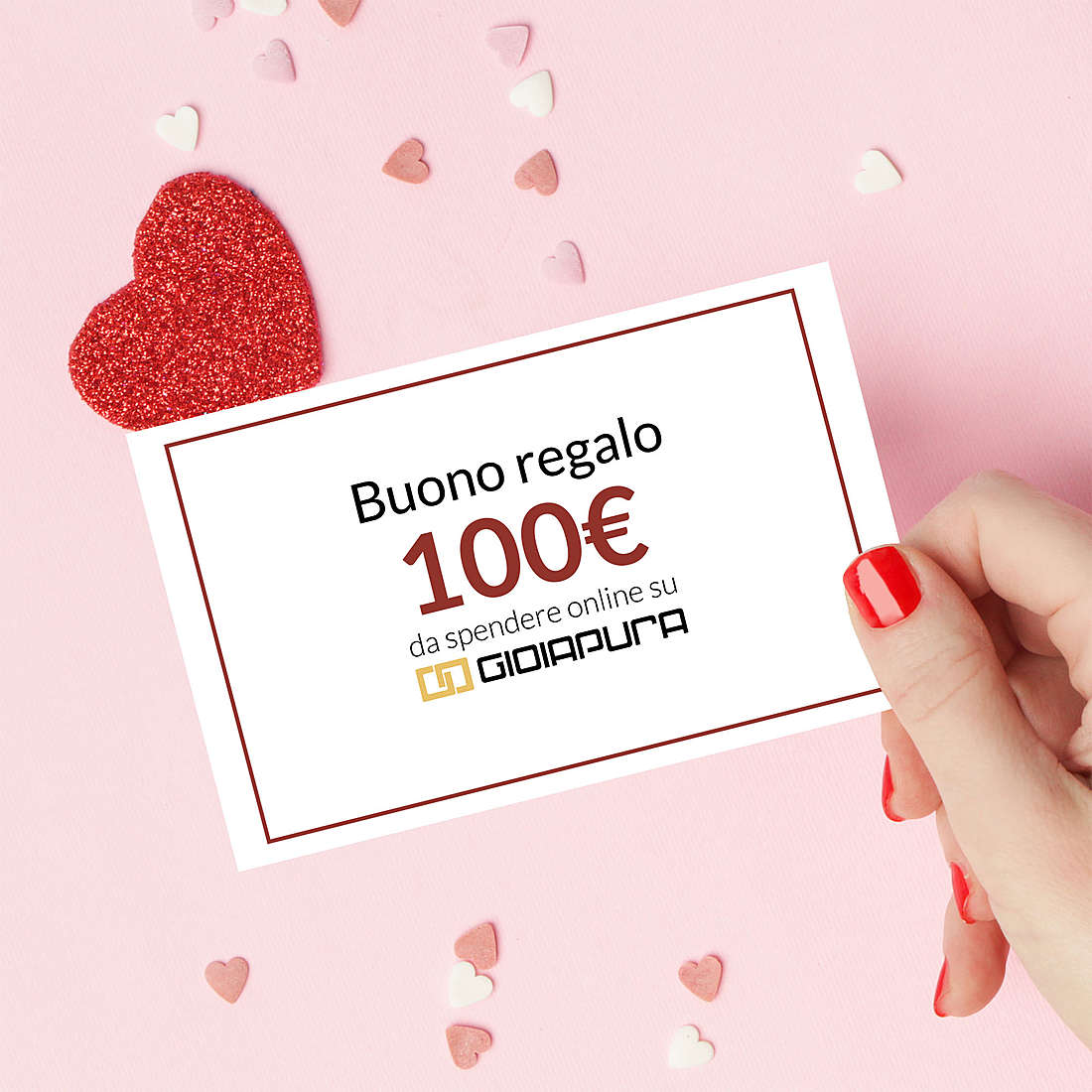 Chèque-cadeau de 100 euros pour GioiaPura Buono100web