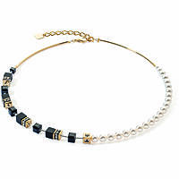 collier avec des perles Coeur De Lion Geocube pour femme 5086/10-1316
