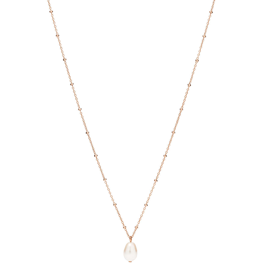 collier avec des perles Fossil Vintage Iconic pour femme JF03643791