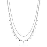 collier bijou Acier femme bijou Perles, Zircons, Semi-précieuse CK1793