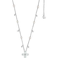 collier bijou Argent 925 femme bijou Perles, Zircons, Cristaux GLA 154
