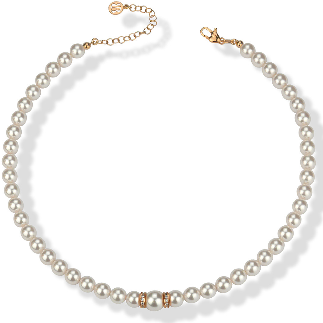 collier bijou Argent 925 femme bijou Perles, Zircons GR818RS
