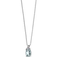 collier bijou Or femme bijou Diamant, Aigue-marine GLQ 263