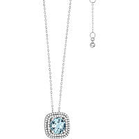 collier bijou Or femme bijou Diamant, Aigue-marine GLQ 270