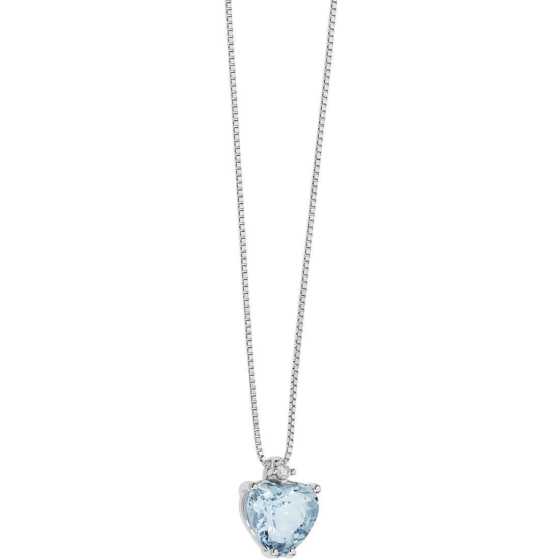 collier bijou Or femme bijou Diamant, Aigue-marine GLQ 272