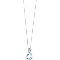 collier bijou Or femme bijou Diamant, Aigue-marine GLQ 279
