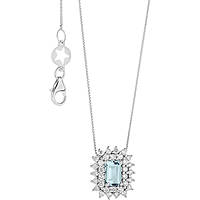 collier bijou Or femme bijou Diamant, Aigue-marine GLQ 298
