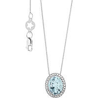 collier bijou Or femme bijou Diamant, Aigue-marine GLQ 302