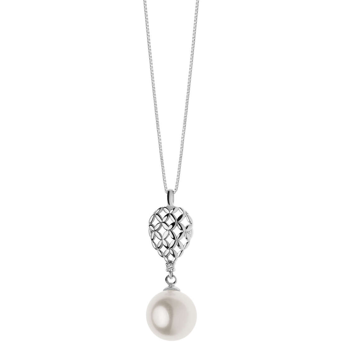 collier bijou Or femme bijou Diamant, Perles GLP 492