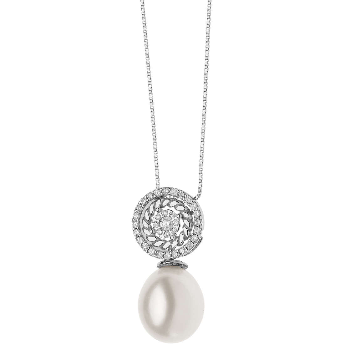 collier bijou Or femme bijou Diamant, Perles GLP 531