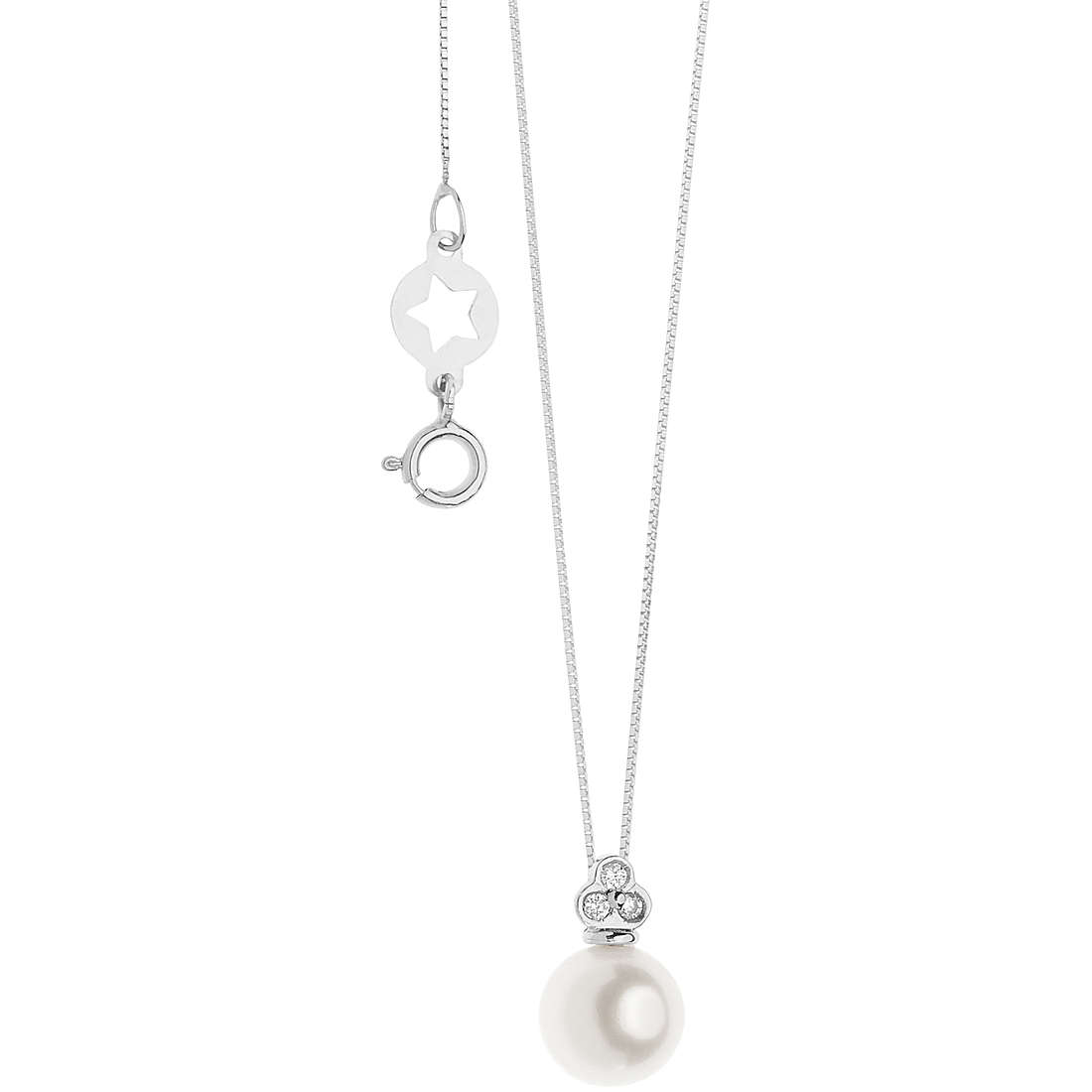 collier bijou Or femme bijou Diamant, Perles GLP 602
