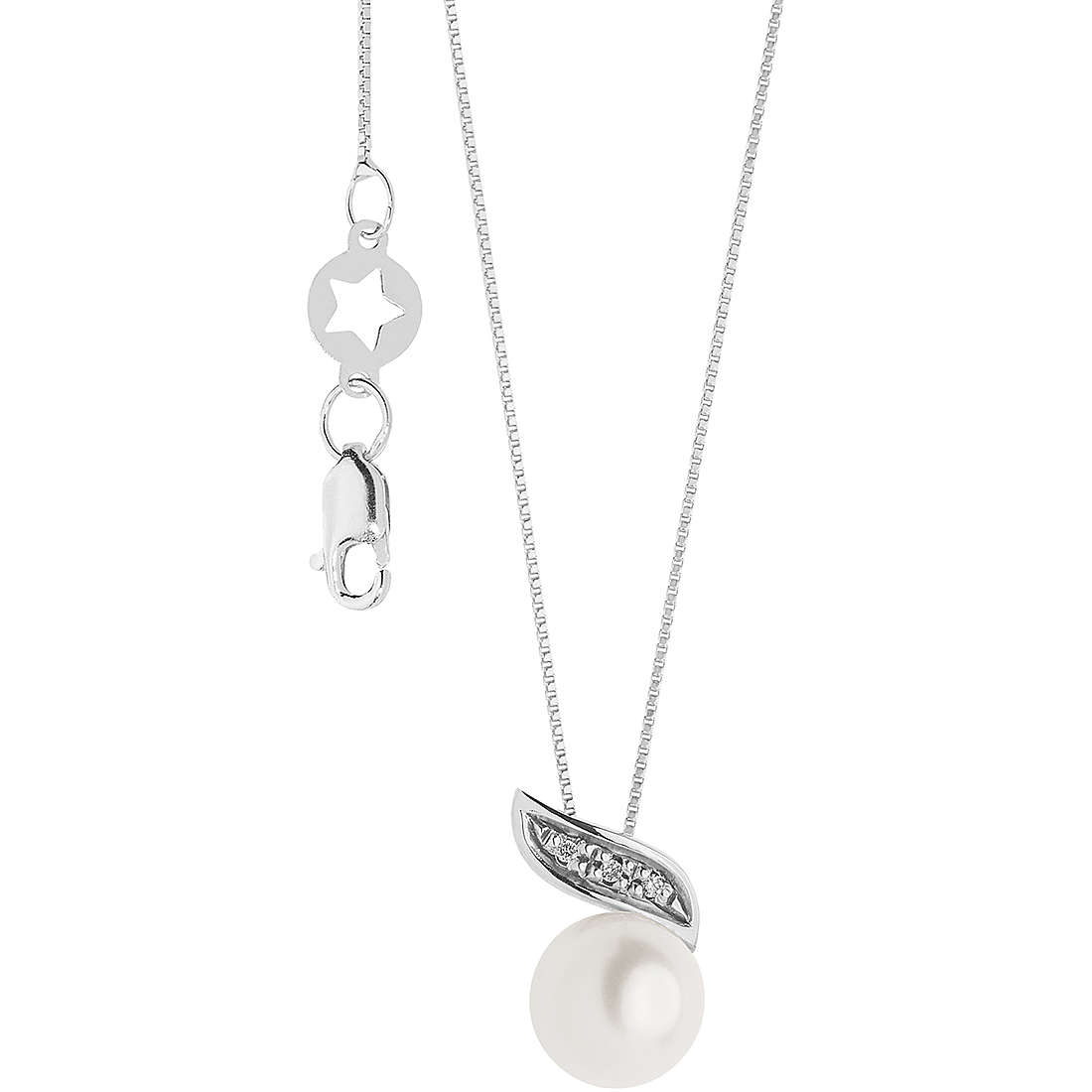 collier bijou Or femme bijou Diamant, Perles GLP 612