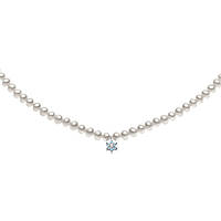 collier bijou Or femme bijou Diamant, Perles, Semi-précieuse FWQ 154