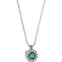 collier bijou Or femme bijou Diamant, émeraude GLB 1167