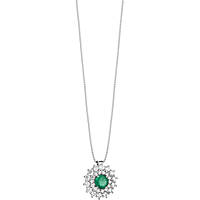 collier bijou Or femme bijou Diamant, émeraude GLB 1475