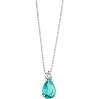 collier bijou Or femme bijou Diamant, émeraude GLB 1507