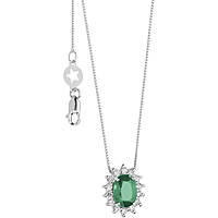 collier bijou Or femme bijou Diamant, émeraude GLB 1566