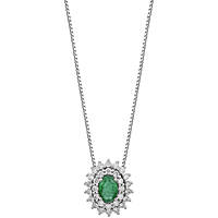 collier bijou Or femme bijou Diamant, émeraude GLB 1663