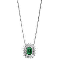 collier bijou Or femme bijou Diamant, émeraude GLB 1664
