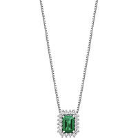 collier bijou Or femme bijou Diamant, émeraude GLB 1665