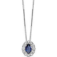 collier bijou Or femme bijou Saphir, Diamant 20074152