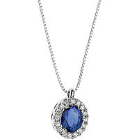 collier bijou Or femme bijou Saphir, Diamant GLB 1156