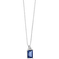 collier bijou Or femme bijou Saphir, Diamant GLB 1440