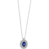 collier bijou Or femme bijou Saphir, Diamant GLB 1474