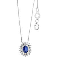 collier bijou Or femme bijou Saphir, Diamant GLB 1601