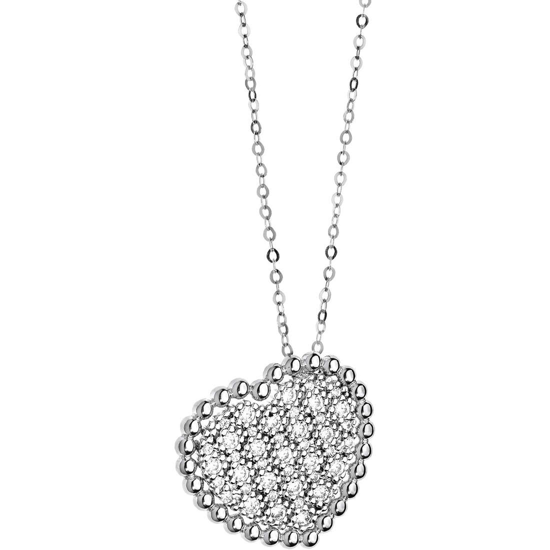 collier bijou Or femme bijou Saphir, Diamant GLB 935