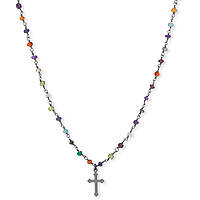 collier femme bijou Amen Romance avec crucifix AM70NCR