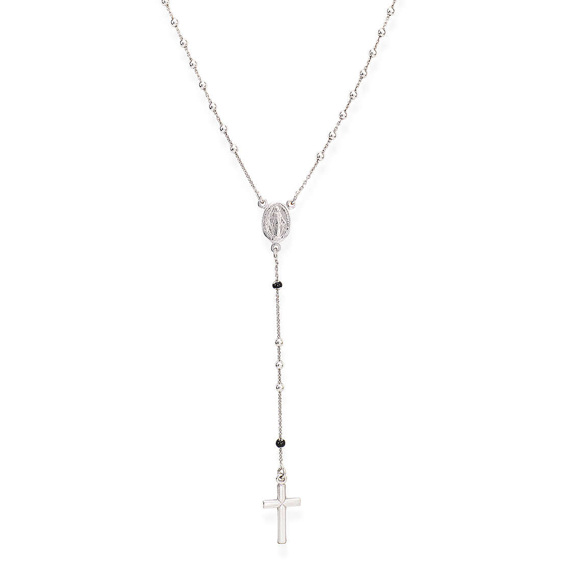 collier femme bijou Amen Rosari avec crucifix CRO25BSN