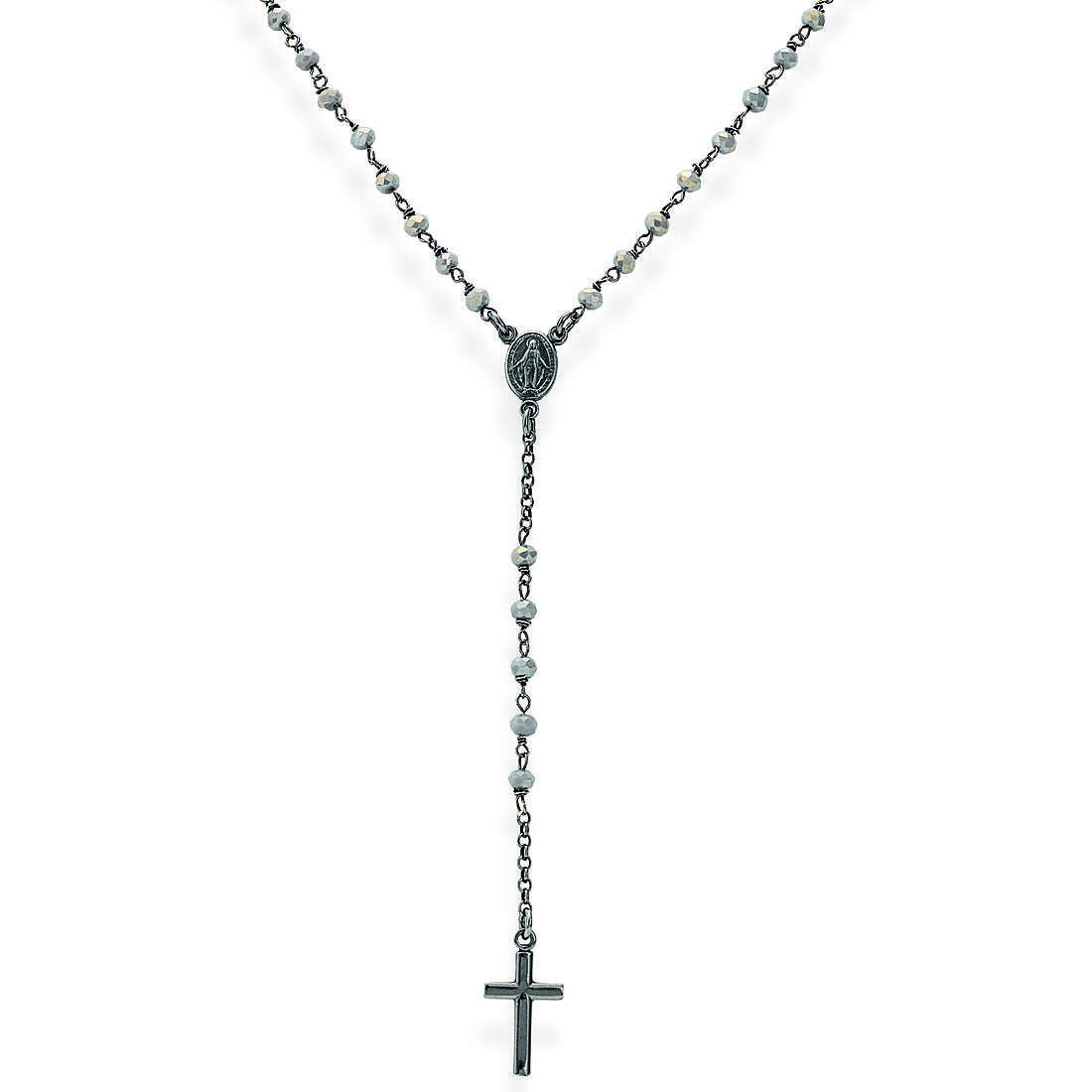 collier femme bijou Amen Rosari avec crucifix CRONF4